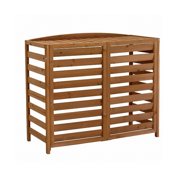 住まいスタイル 逆ルーバー 室外機カバー エアナ 幅108cm ライトブラウン AC-L1080LBR メーカー直送