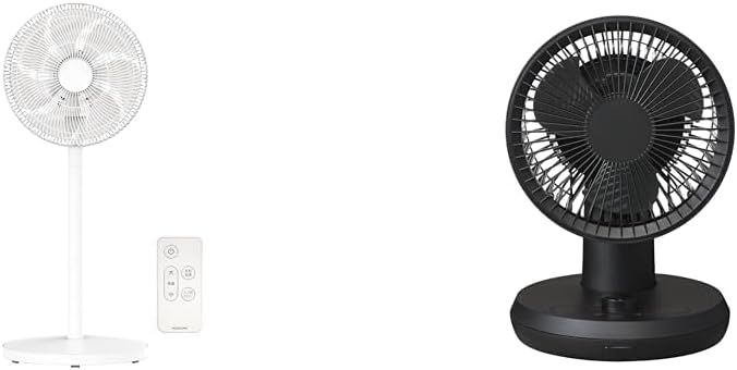 扇風機 DCモーター リモコン付き 風量8段階 首振り オン/オフタイマー付き ホワイト KLF-3053/W+ コイズミ 洗える サーキュレーター 分解可能 お手入れ簡単 ACモーター 12畳 左右