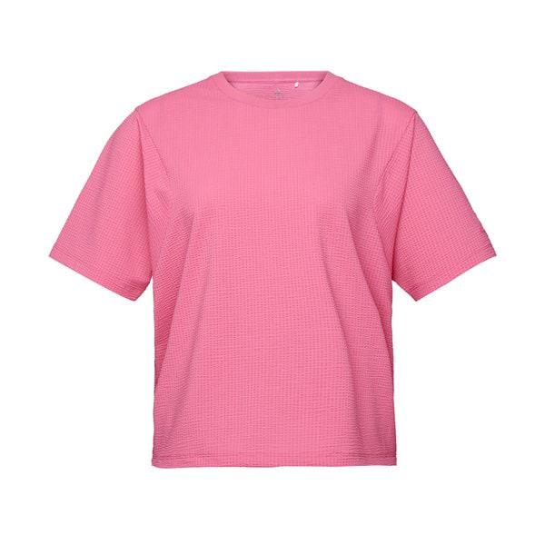 ブラックヤク 女性 シアサッカー ラウンド 半袖Tシャツ 2 MAGENTA PINK 1BYTSMV508M8