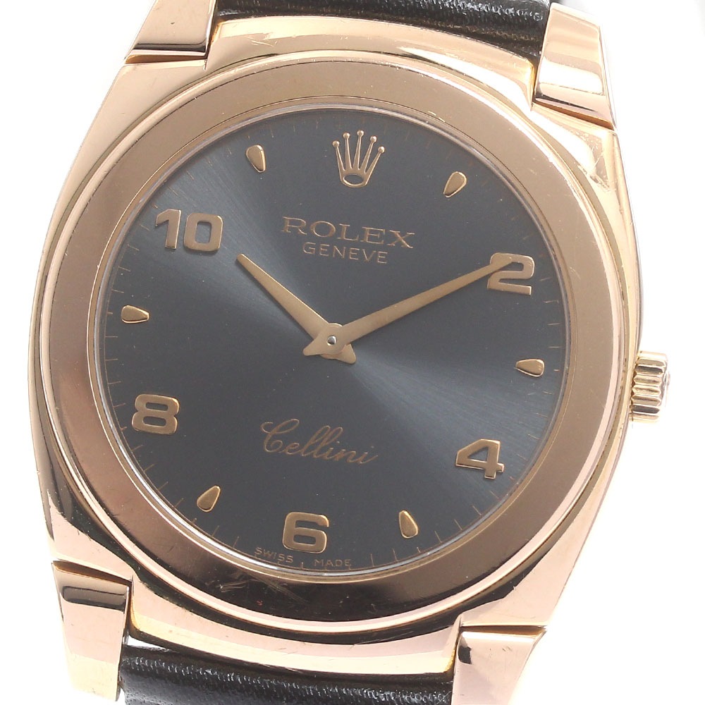 ロレックス ROLEX 5330 チェリーニ K18PG 手巻き メンズ 箱・保証書付き_875392【中古】