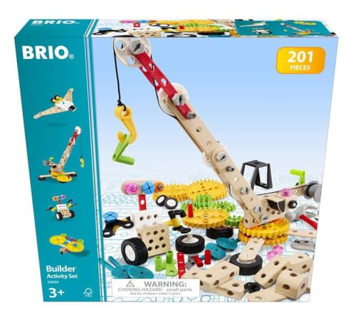 BRIO（ブリオ）ビルダー アクティビティセット 34604「全201ピース」3歳～ （大工さん 工具遊び おもちゃ 知育玩具)