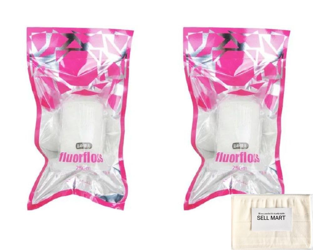 【2個セット】フロアフロス 250ｍ 詰め替え用 2個 + オリジナルポケットティッシュセット