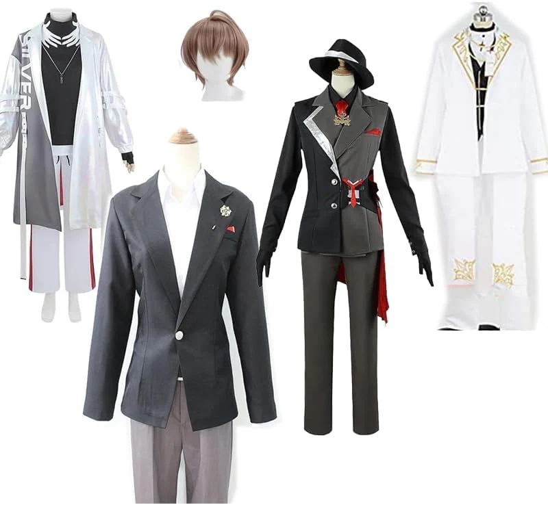 【2枚購入で100円OFF】プレゼント 文化祭 お祭り 贈り物 ハロウィン コスプレ 忘会 vtuber SNSで大バズり バーチャル ウィッグ コスプレ 衣装 かがみはやと コスプレ衣装