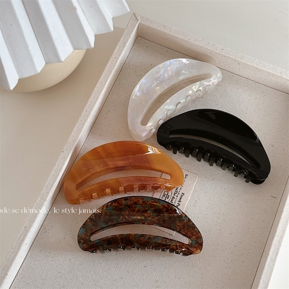 韓国版三日月ヘアク日韓高級後頭部ヘアクシャーククヘアアクセサリー