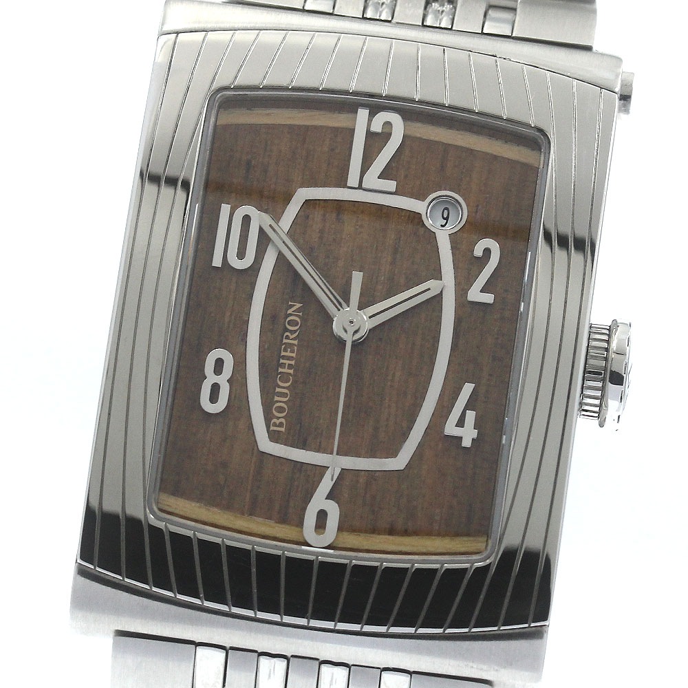 ブシュロン Boucheron WA009219 リフレシャトウラトゥール 自動巻き メンズ 美品 箱付き_887217【中古】