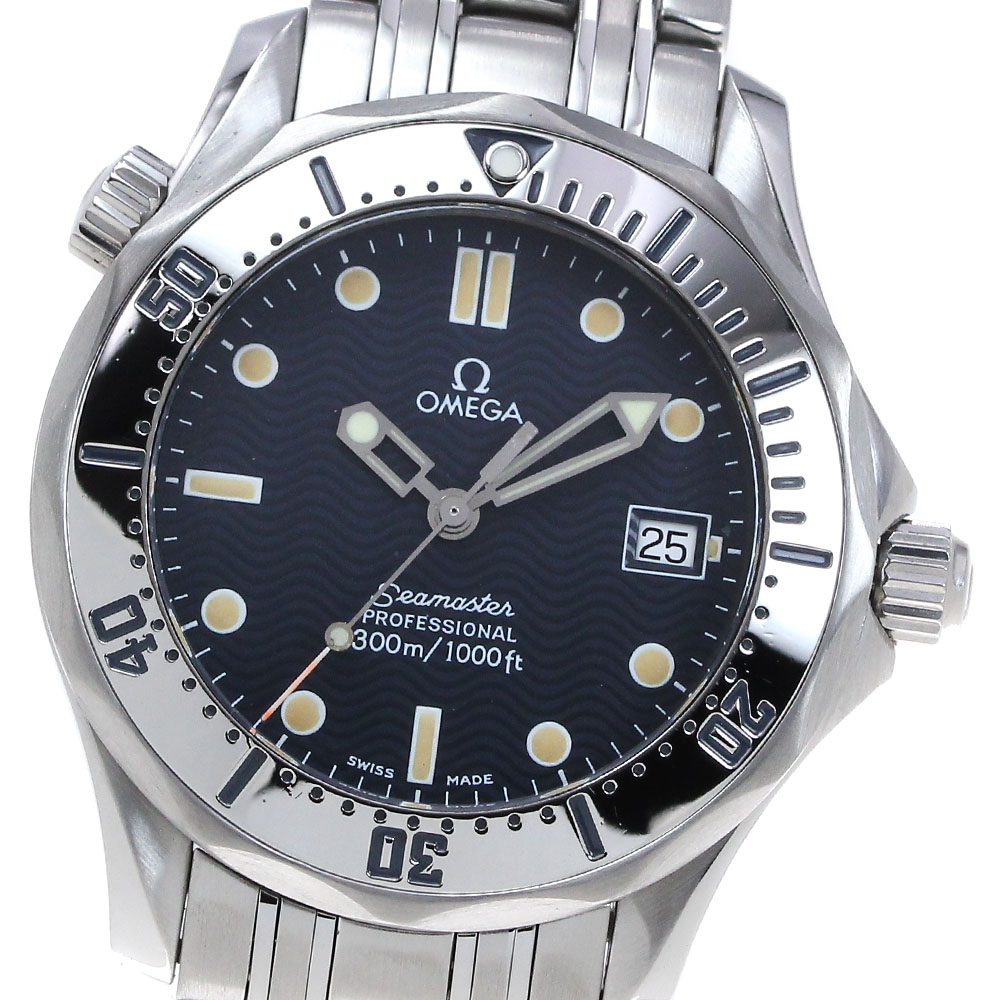 オメガ OMEGA 2562.80 シーマスター300 デイト クォーツ ボーイズ _838337【中古】
