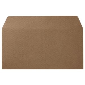（まとめ） 寿堂 カラー横型封筒 110×220mm 127.9g／m2 テープのり付 枠なし カフェモカ 10354 1パック（10枚） (×15セット)