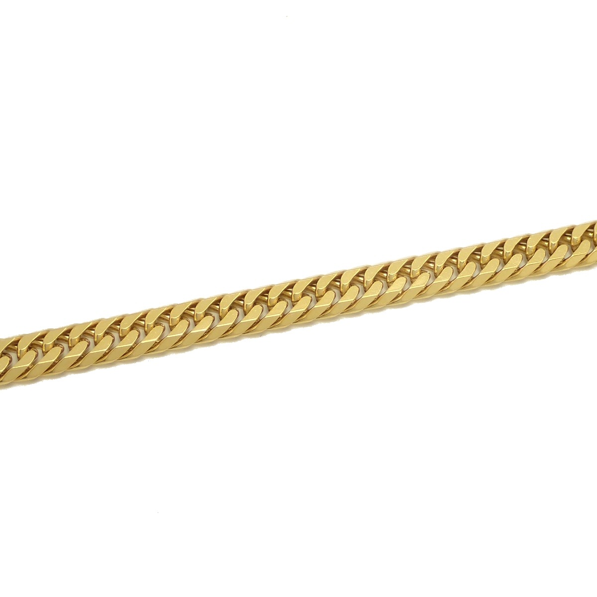 キヘイ ネックレス K18 18金 ゴールド 49.8g 61.0cm YG 6面W ダブル 日本造幣局検定マーク入り 50g 前