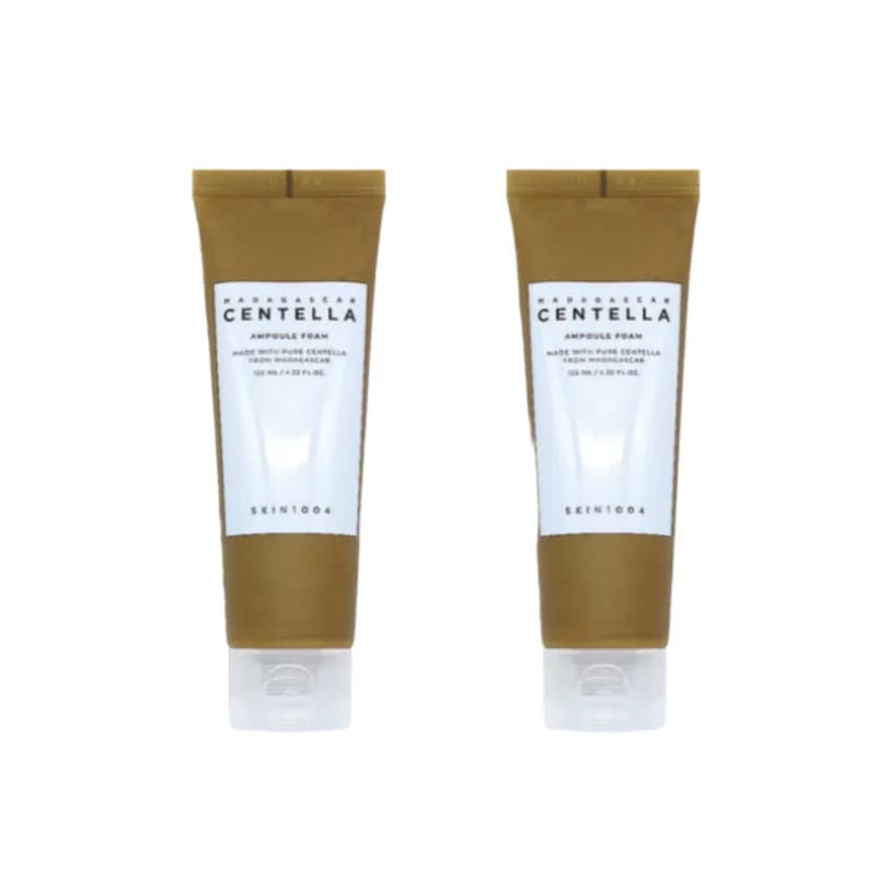 スキンエンジェル マダガスカルセンテラ アンプルフォーム 弱酸性洗顔フォーム 125ml×4本セット 低刺激・敏感肌用