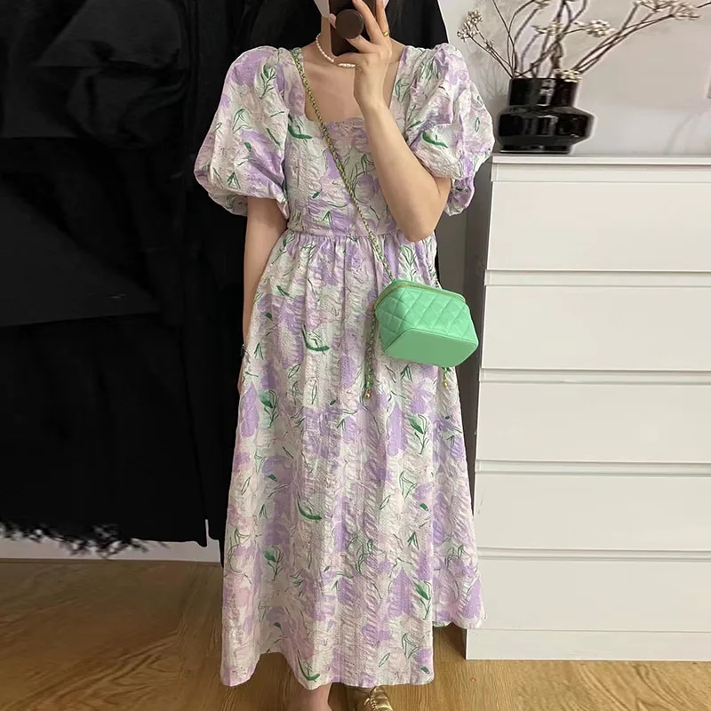 ワンピース 花柄ワンピース フラワー Aラインワンピース フレアワンピース ロングワンピース 4,808円