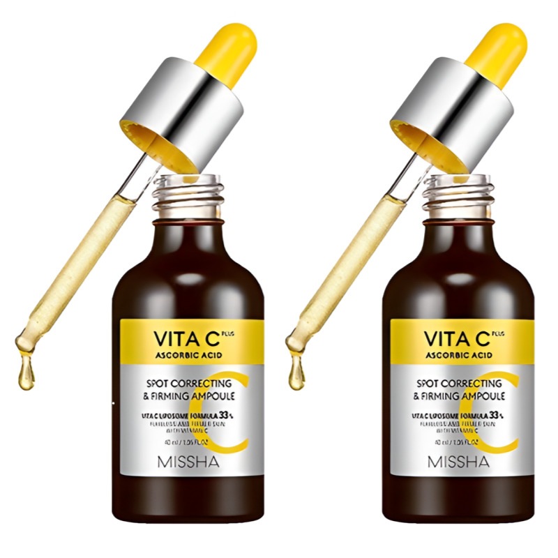 【韓国人気製品]ビタCプラス シミCエラスティックアンプル 40ml+40ml（2本）