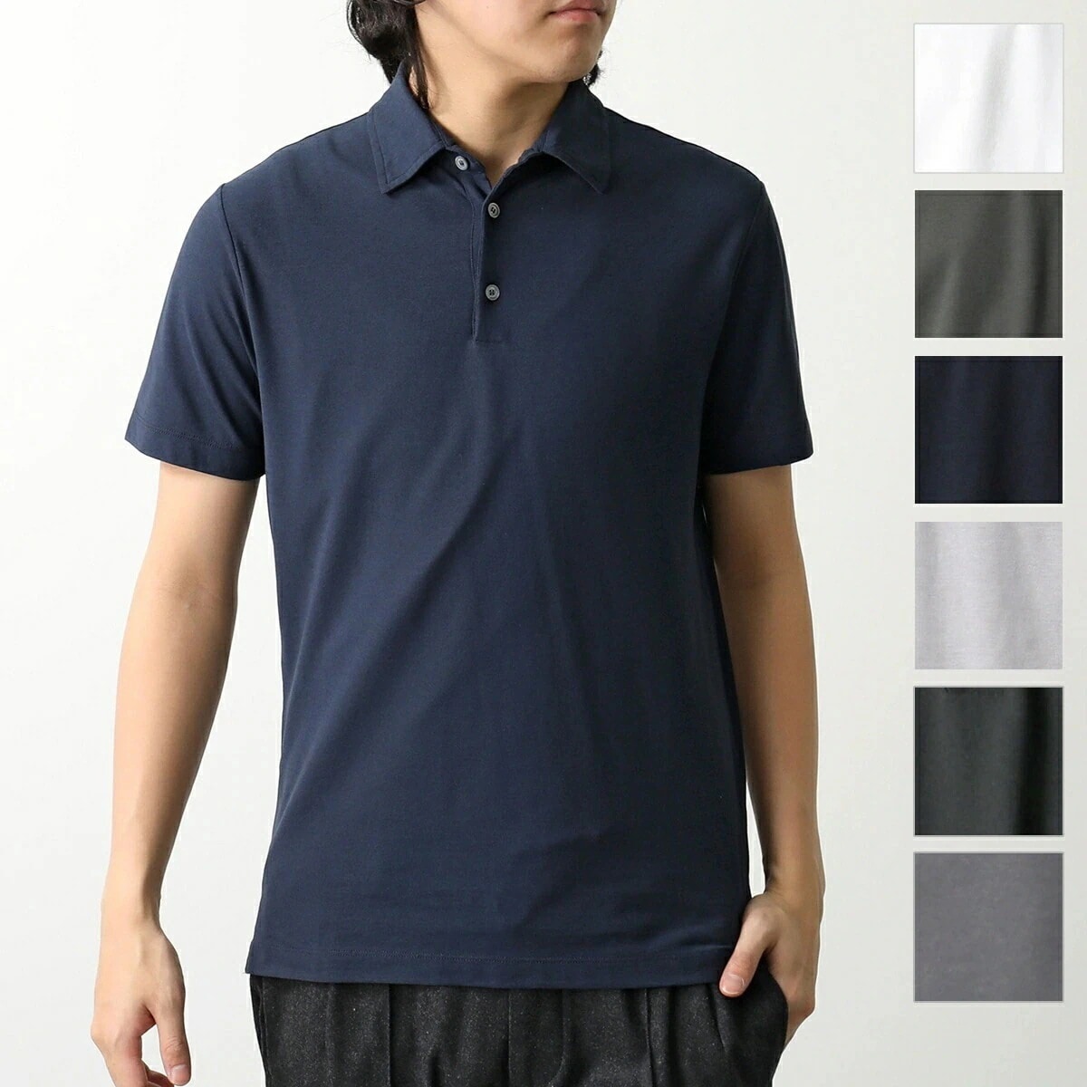 ZANONE ザノーネ ポロシャツ 815109 ZG380 アイスコットン スリムフィット ポロ 半袖 カラー8色
