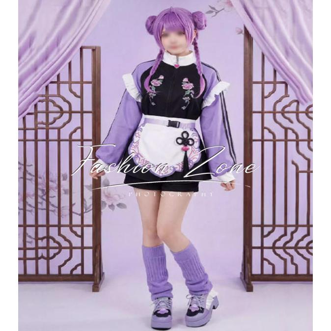 VTuber ホロライブ hololive 風 常闇トワ コスプレ衣装 ウィッグ cosplay ハロウィン 演出服 変装