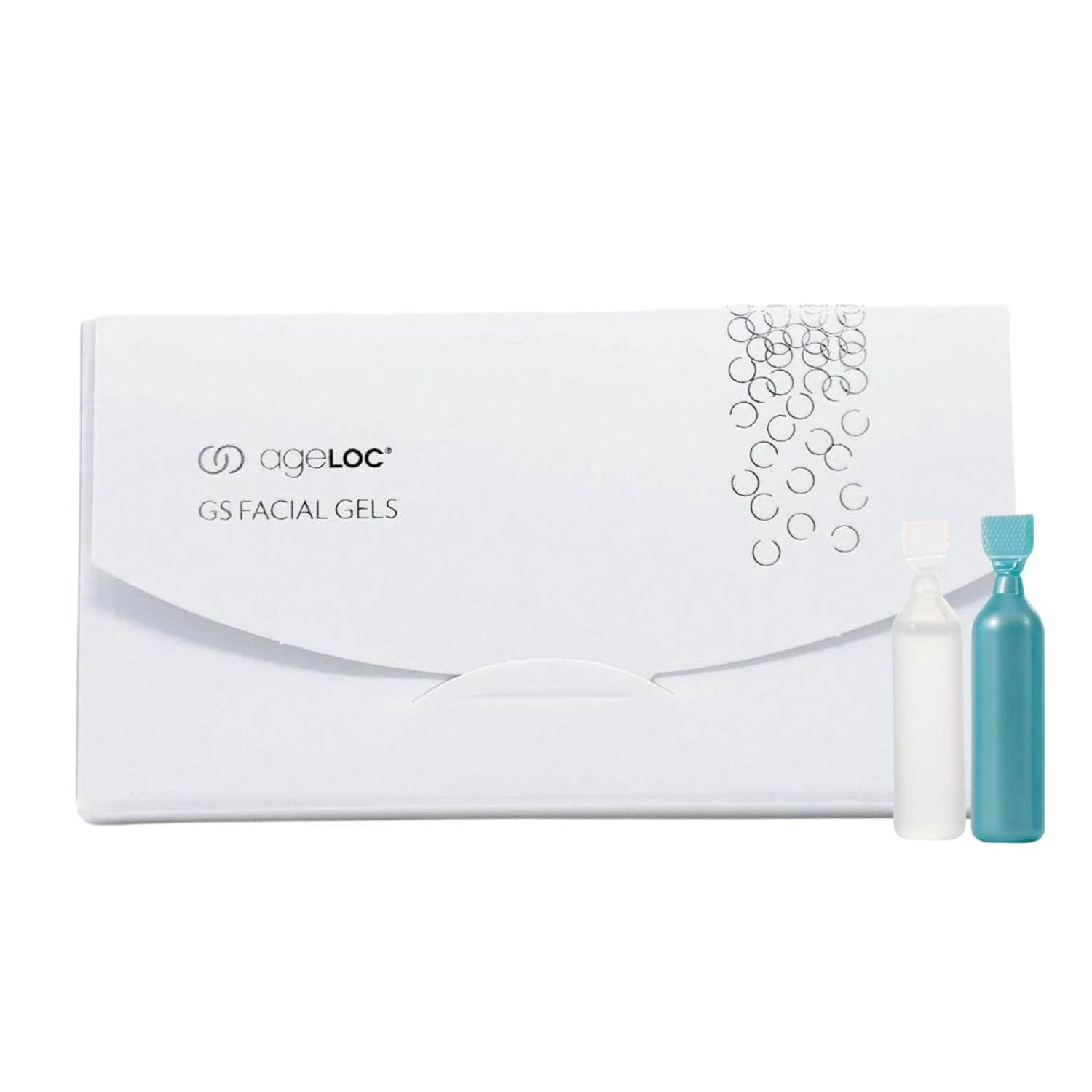 ヌ·スキナージュLOCGSフェイシャルジェル 目に見えるラインを縮小した2段階のアットホームトリートメントとエイジLOCブレンドを配合した輝く若々しい肌 1パック