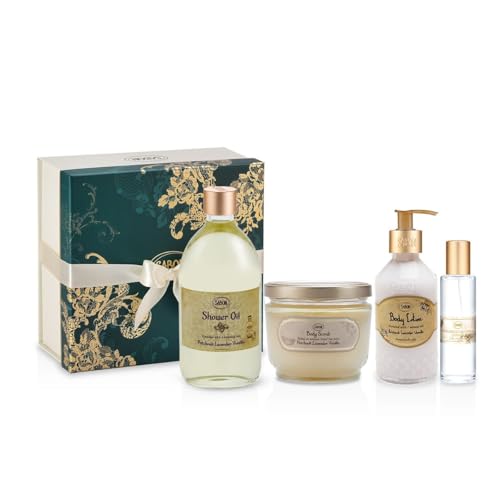 ボディケア4STEPレギュラーセットN パチュリ・ラベンダー・バニラ 500mL600g200mL30mL