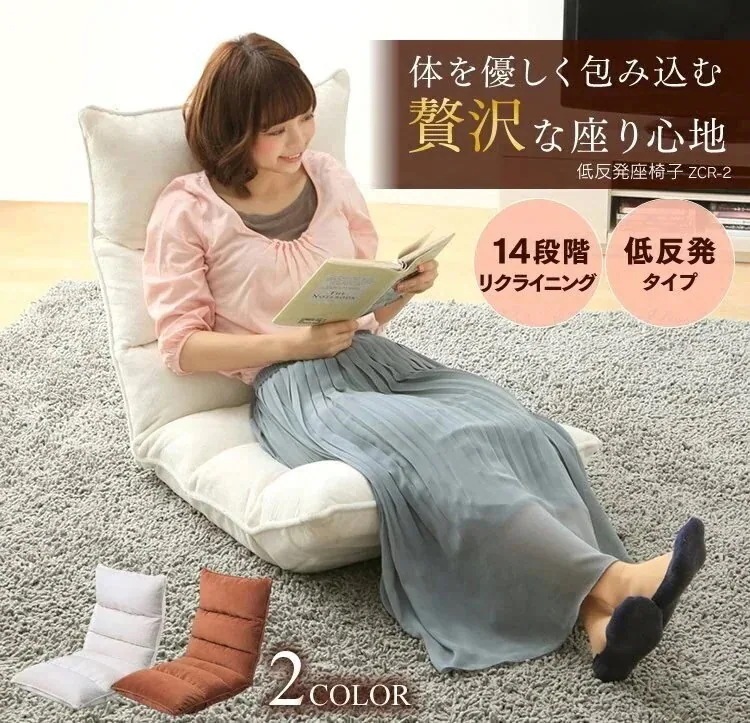 座椅子 フロアチェア 低反発 ZCR-2