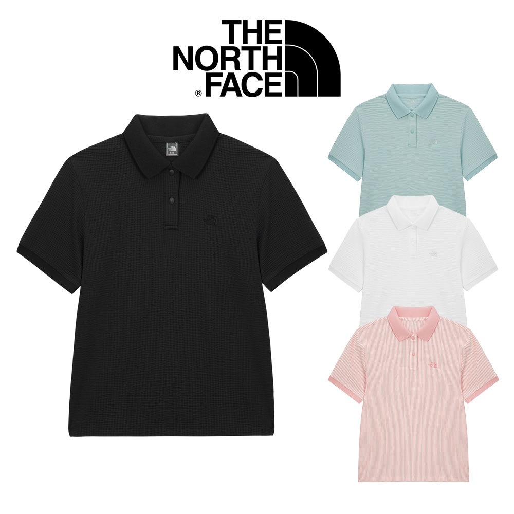 W S WAFFLE S/S POLO 半袖 ストリング 襟付き Tシャツ ゴルフウェア スポーツ シンプル お出かけ レディース ウィメンズ 女性 夏 NT7PS43A NT7PS43C