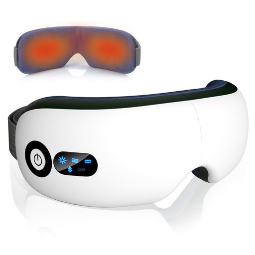 アイウォーマー 【新型モデル · 睡眠専門医監修】 目元エステ グラフェン加熱 ホットケア アイマスク USB充電式 多周波振動 4Dエアバッグ 折りたたみ式 BLUETOOTH音楽 ベルト調整可 L