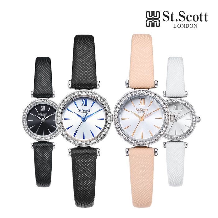 ST.SCOTT LONDON ST7022モニレーレザーレザー時計