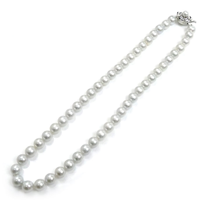 TASAKI タサキ シルバー パール ネックレス パール約8.0-8.3mm 43.8g 43cm レディース 中古 美品