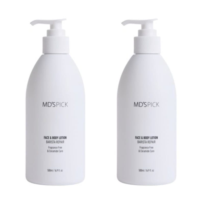 MDS PICK [1+1] 無香バリスタリペア フェイス＆ボディローション 500ml+500ml / 韓国コスメ