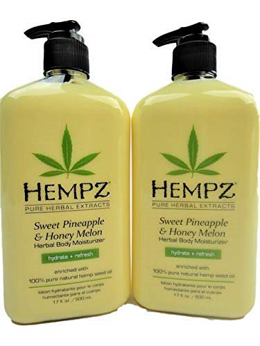 Hempz天然ハーブボディ保湿剤:スイートパイナップルハニーメロンスキンローション(17オンス2パッ 5,657円