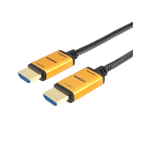 光ファイバー HDMIケーブル 20m メッシュタイプ ゴールド HH200-539GM