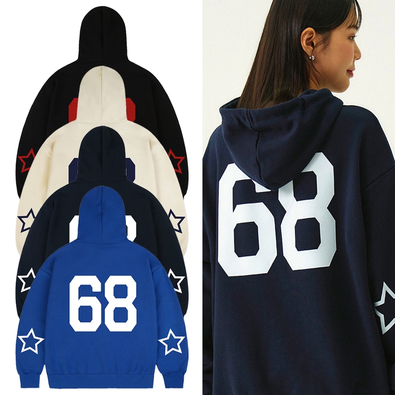 [UNISEX]ELBOW 68 STAR HOODIE_4color