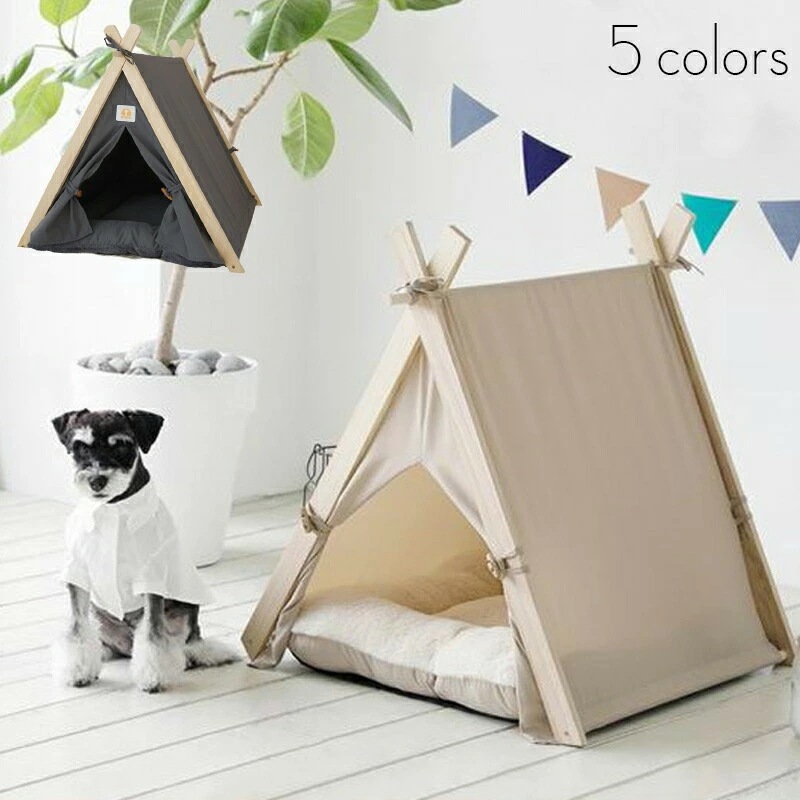 最安値保証 ペットハウス 犬 犬用 ハウス ベッド ティピーテント ペット 室内 犬小屋 テント クッション付き 犬 ベッド 犬用ベッド 猫用ベッド ハウス 簡易テント プレゼント 秘密基地