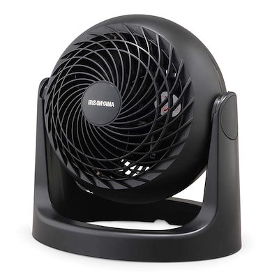 他サイト： サーキュレーター 静音 8畳 マカロン マットデザイン 首振り固定 パワフル送風 コンパクト PCF-MKM15N-B ブラック【IRIS】扇風機の商品画像