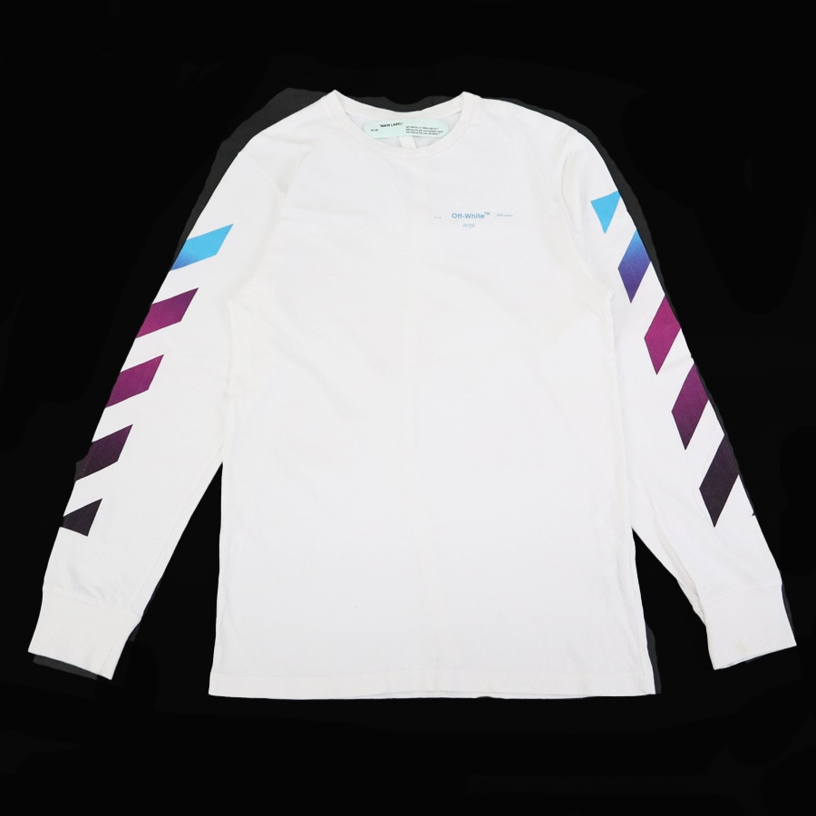 オフホワイト OFF-WHITE 長袖Ｔシャツ コットン ホワイト メンズ 56151i