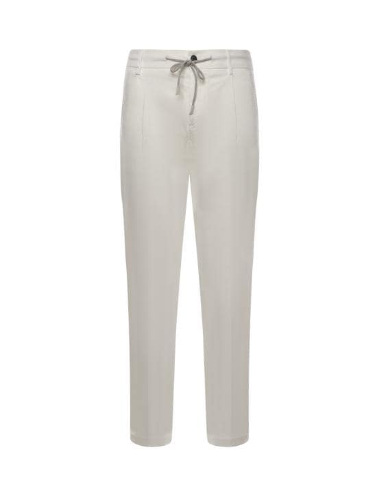 ELEVENTY Men Pants M75PANG03TET0K007 01N White