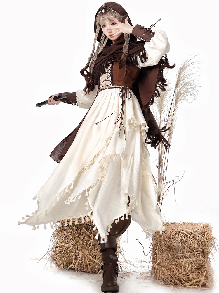 【激安本日限定】ロリータ ワンピースロリータ ハロウィン ゴシック 魔女 コスチューム ロング マント ロリータ ドレス 春