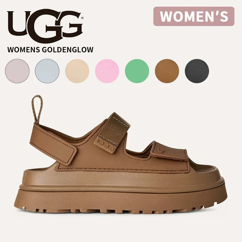 アグ サンダル UGG ウィメンズ Women s GoldenGlow ゴールデングロウ レディース スポサン ストラップサンダル 厚底 1152685