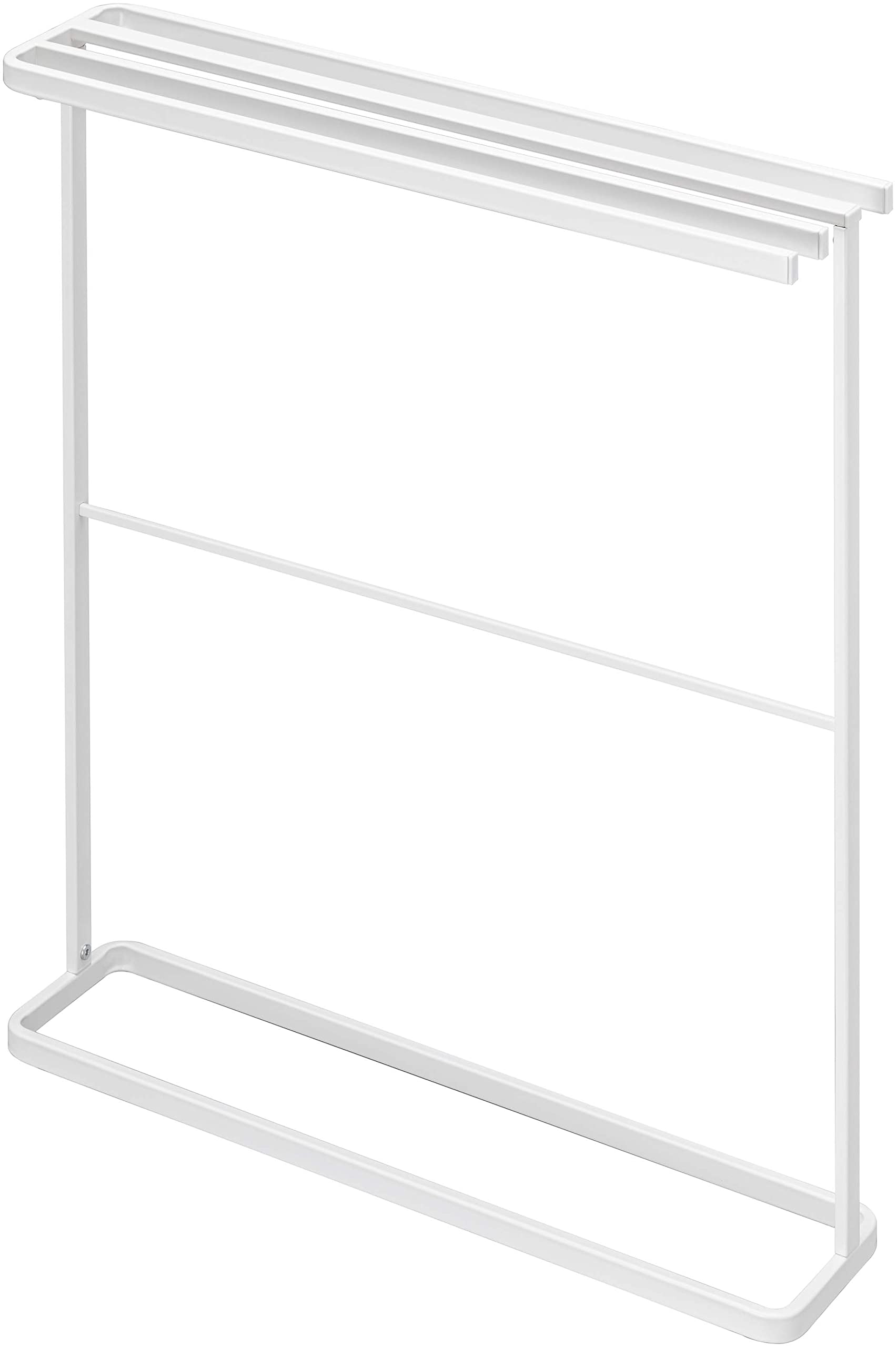 横から掛けられるバスタオルハンガー タワー tower スリム ホワイト 5576 (横から掛けられるバスタオルハンガー ホワイト)