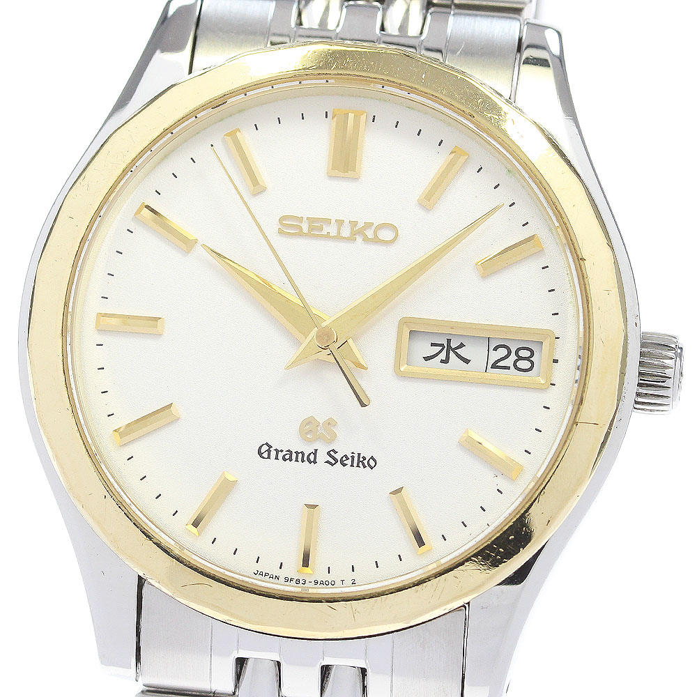 セイコー SEIKO 9F83-9A10/SBGT002 グランドセイコー YGベゼル デイデイト クォーツ メンズ _850256【中古】