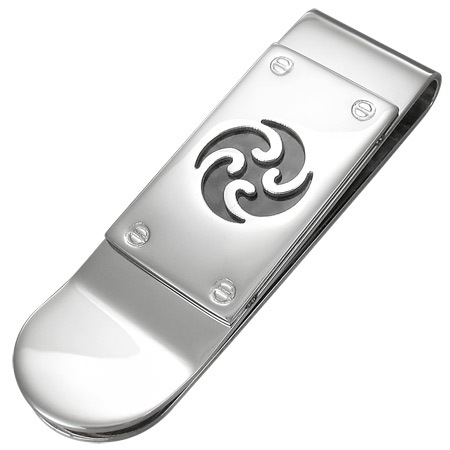 スクリュートライバルマネークリップ サージカルステンレス316L エンブレム 財布 アクセサリー お金をはさむ コンパクト 小さい 男性 プレゼント 彼氏 父の日 ギフト stm00-00-0008