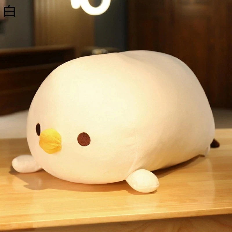 【期間限定】縫い包み 鶏 伏せる姿 丸い 円筒型 眠り枕 だきまくら ロングタイプ 長い ヘッドボード 腰当て 横向き寝枕 ネックピロー おもしろ リラックス 癒し 敬老の日 お誕生日プレゼント 祖母