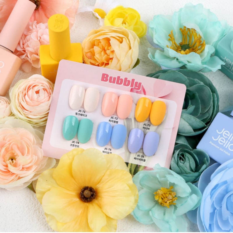 JELLO JELLO/ Bubbly Pastel color gel nails1+1/パステルカラージェルネイル