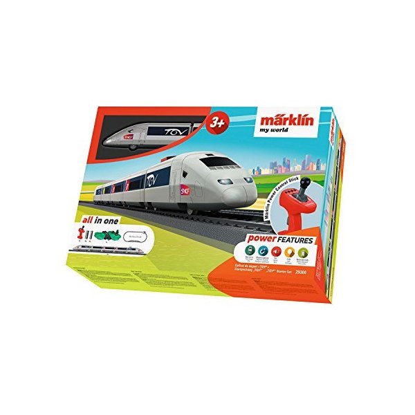 Marklin 29306 Startpackung TGV Simplex Model Railway Starter Set， Colourful 並行輸入品