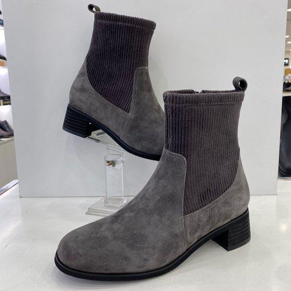 女性ソックスフィットアンクルブーツ PFDWSB867GY HSYS3A GN