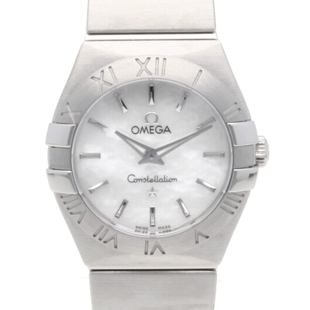 オメガオメガ コンステレーション 腕時計 ステンレススチール クオーツ 1年保証 OMEGA 中古 美品
