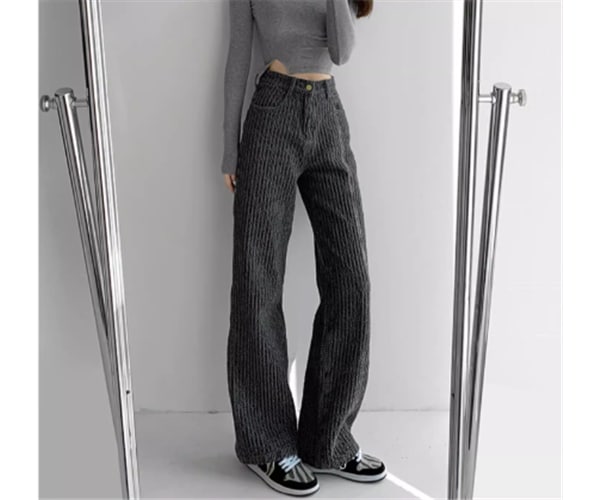 レディース パンツ ボトムス ジーンズ Gパン フルレングス ワイド ストレート ポケット ハイウエスト デニム ブルーデニム カラーデニム かわいい 大人可愛い シンプル カジュアル おしゃれ