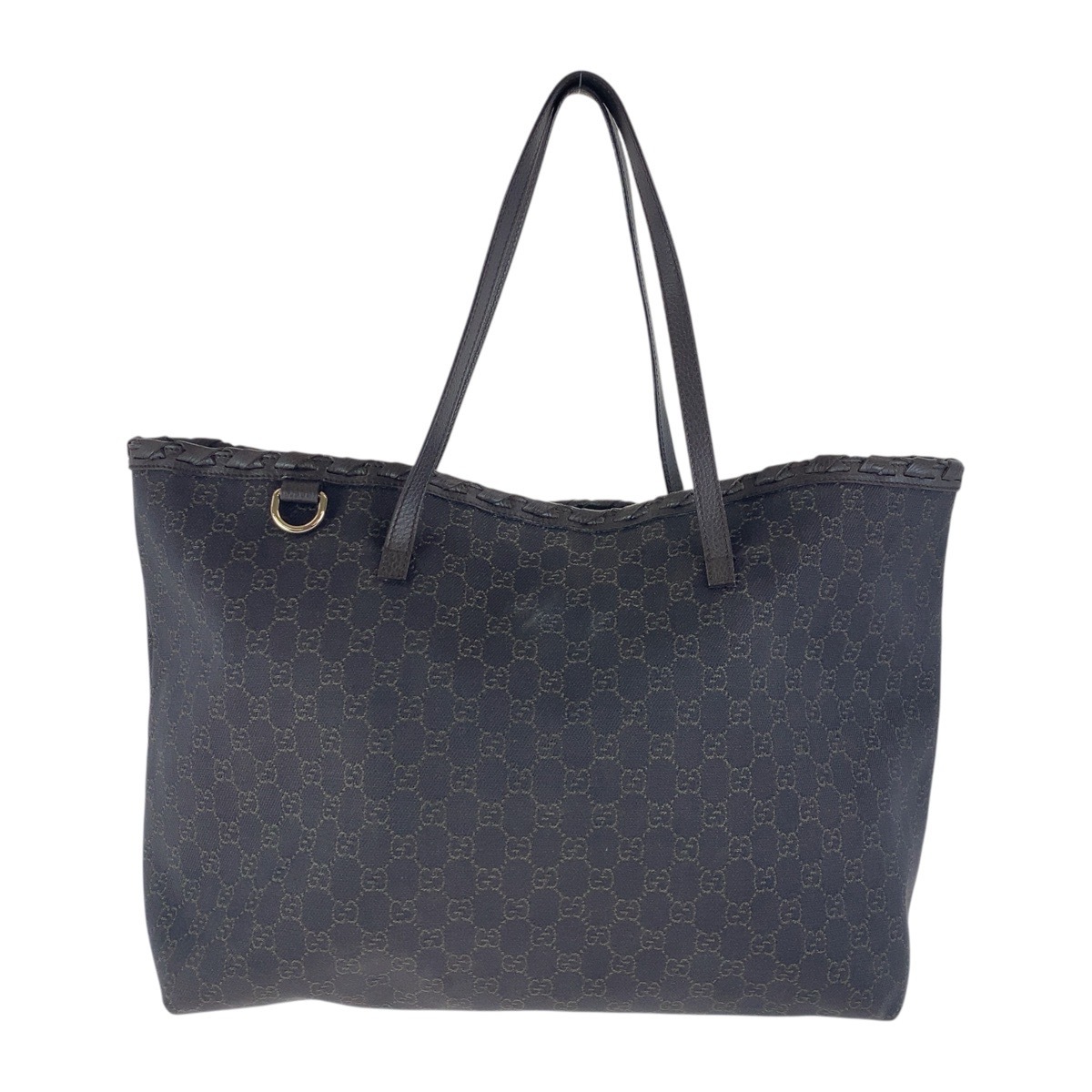 美品 ブラウン シルバー金具 GGキャンバス 354666 トートバッグ ハンドバッグ 男女兼用 レディース 501858