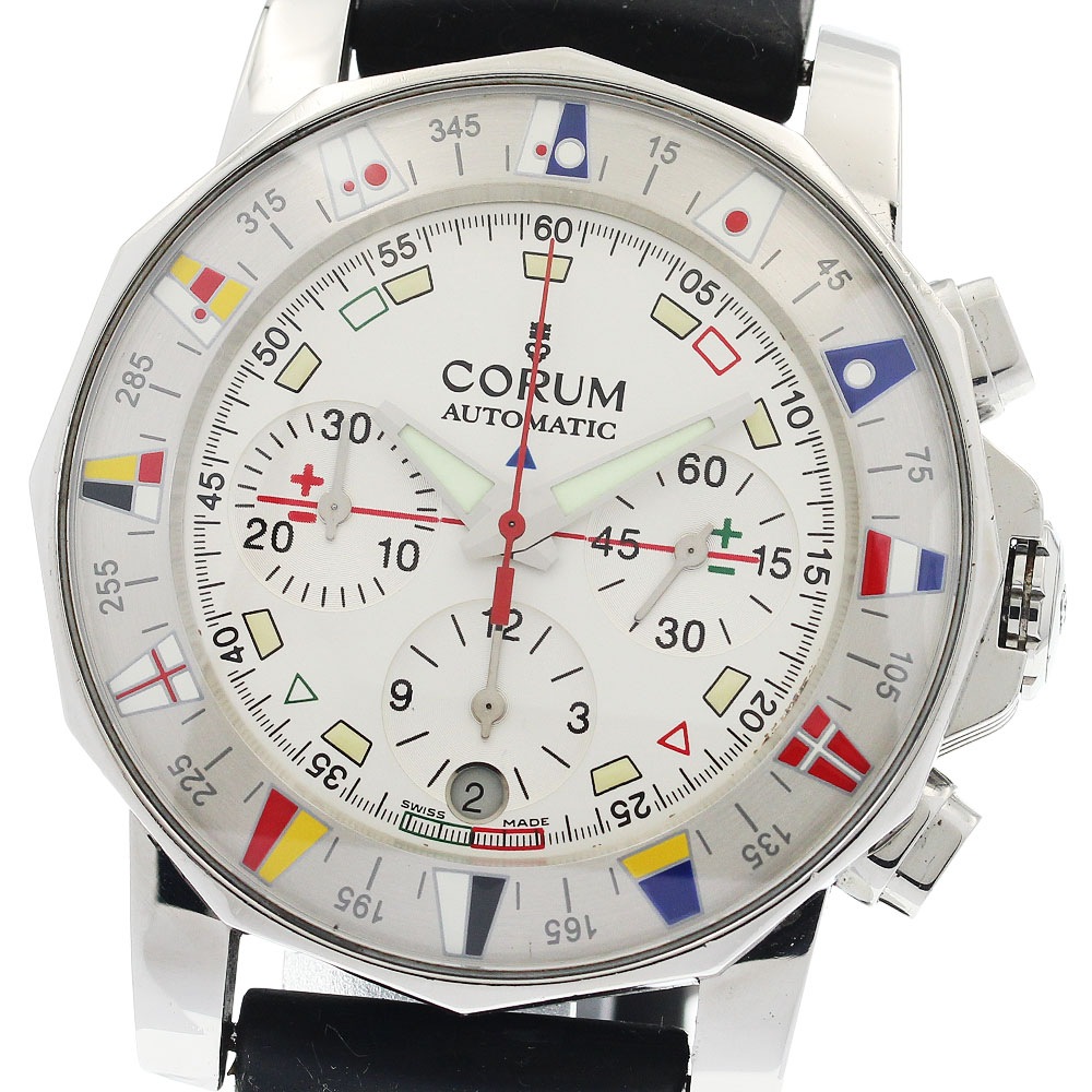 コルム CORUM 285.630.20 アドミラルズカップ クロノグラフ デイト 自動巻き メンズ _949254【中古】