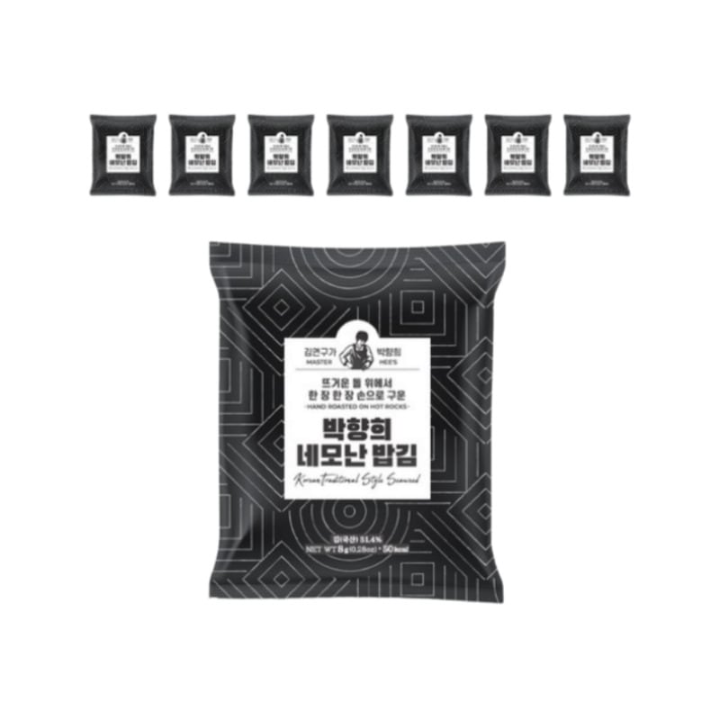 キム研究家パクヒャンヒ 正方形ごはんのり 8g×16袋 手作り風 韓国のり