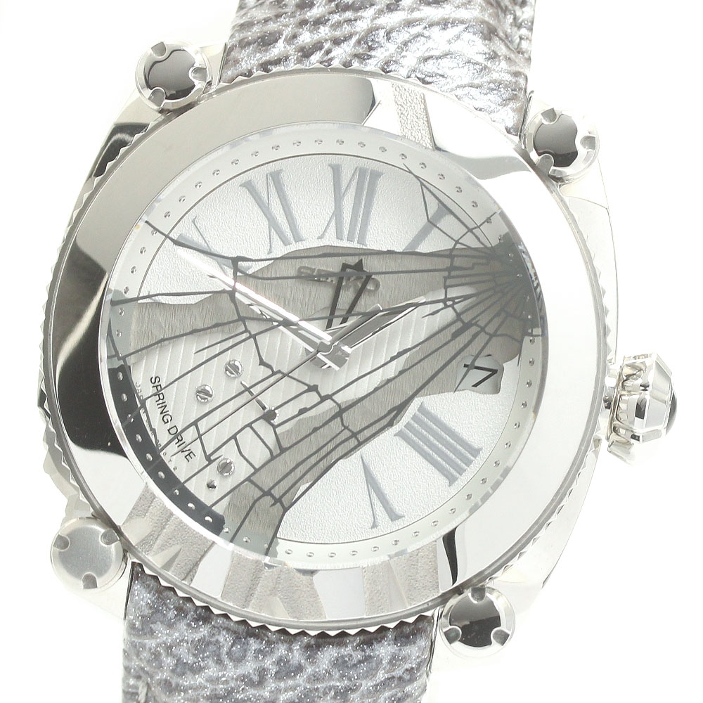 セイコー SEIKO SBLA101/5R66-0BH0 ガランテ パワーリザーブ スプリングドライブ メンズ 美品 _875872【中古】