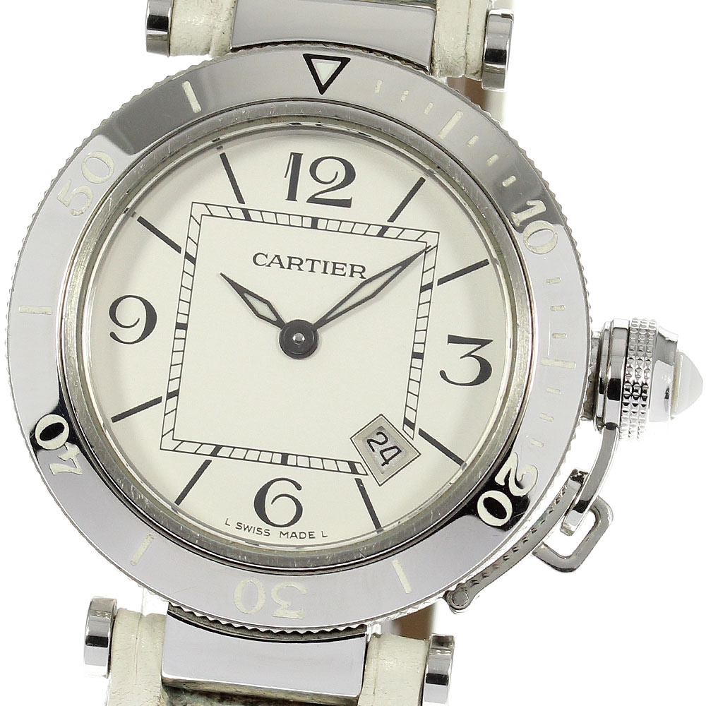カルティエ CARTIER W3140002 パシャシー タイマー デイト クォーツ レディース _808997【中古】