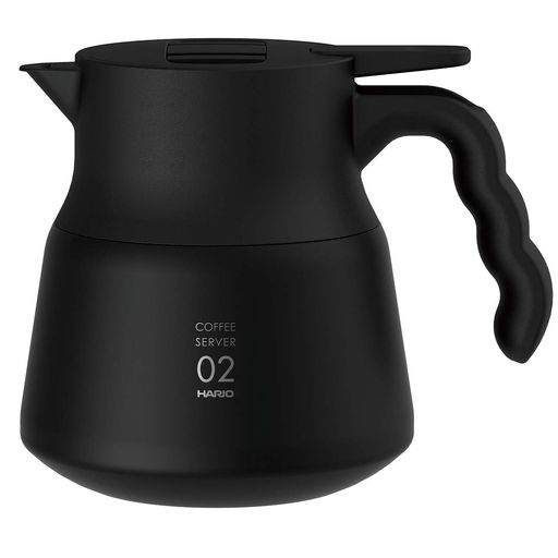 HARIO(ハリオ) V60 保温ステンレスサーバー PLUS 600 保存可能容量600ML ブラック VHSN-60-B