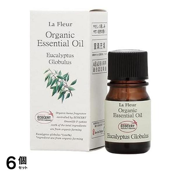 LaFleur(ラ・フルール) オーガニックエッセンシャルオイル ユーカリプタス・グロブルス 3mL 6個セット